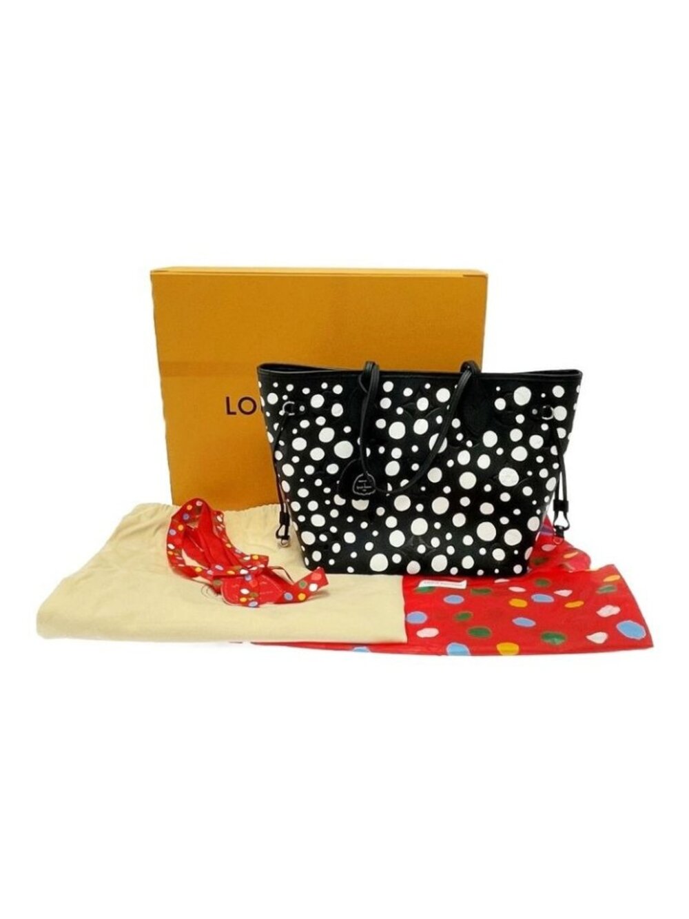 Louis Vuitton Empreinte Yayoi Kusama Neverfull MM Dot Shoulder Bag